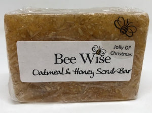Jolly Ol' Christmas Scrub Soap Bar_BeeWiseLLC.com