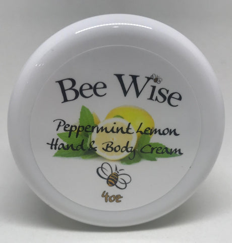Peppermint and Lemon Hand and Body Cream 4 oz